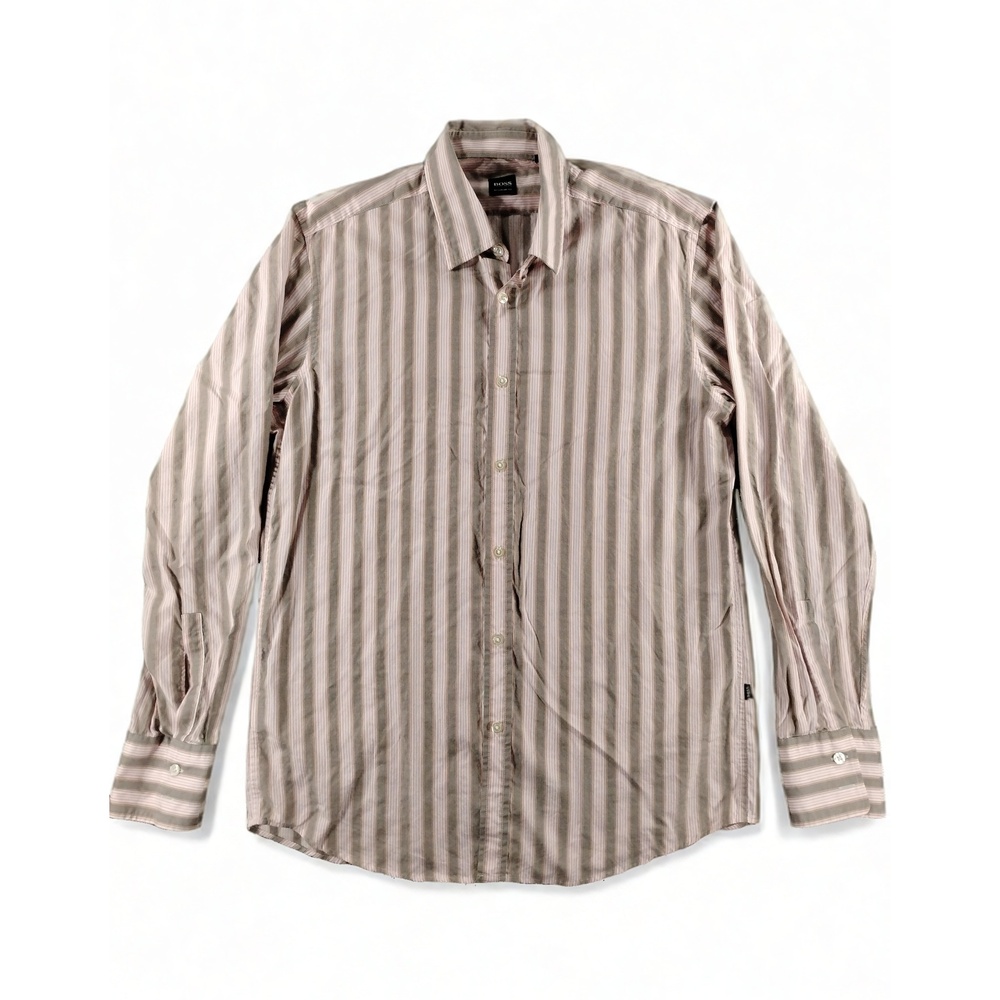 BOSS Hugo Boss Lucas Regular Fit Shirt Large 50194945 Button Front